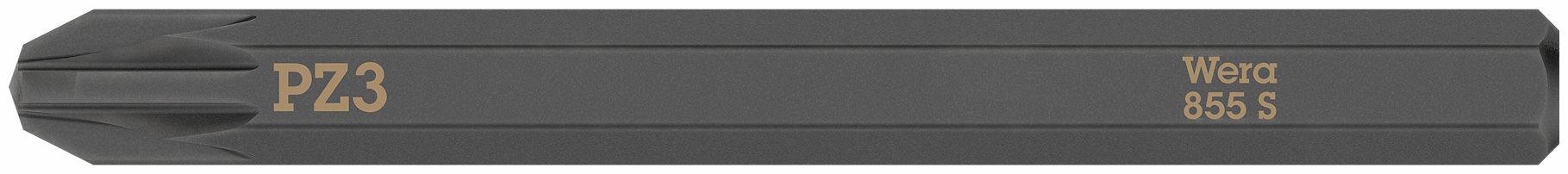 Wera 855 S bit for impact screwdriver PZ 3 x 70 mm
