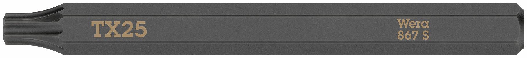Wera 867 S bit for impact screwdriver TORX 25 x 70 mm