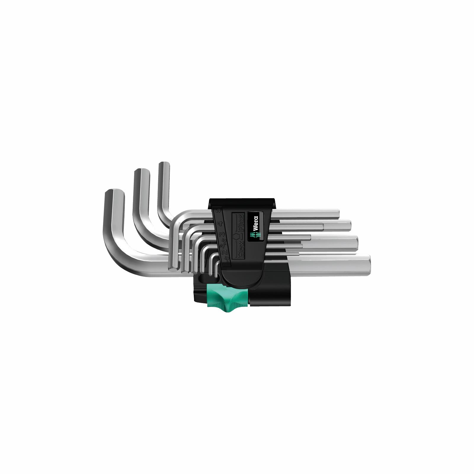 Hex Key Set 950/9 SM N Winkelschlüsselsatz, metrisch, gestellverchromt