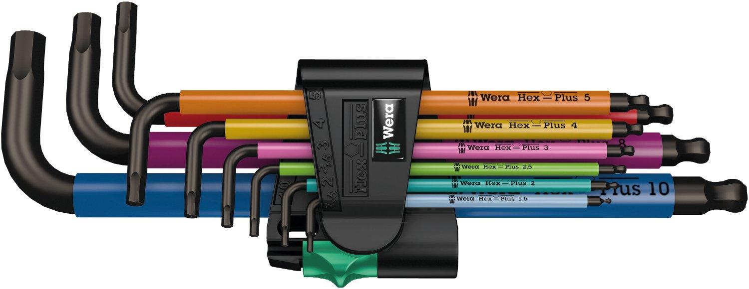 Wera L-key set, metric, BlackLaser950 SPKL/9 SM N Multicolour