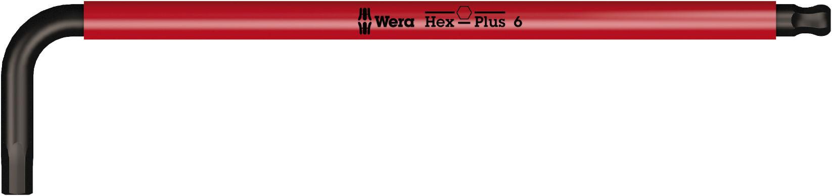 Long arm hex key 950 SPKL Hex-Plus SW 6,0 red