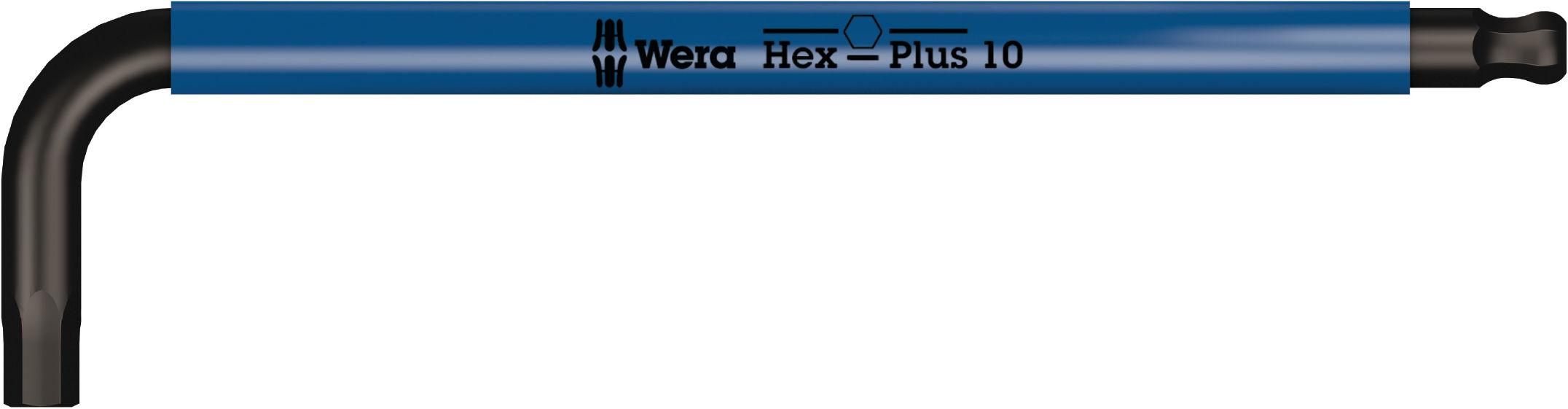 Long arm hex key 950 SPKL Hex-Plus SW 10,0 blue