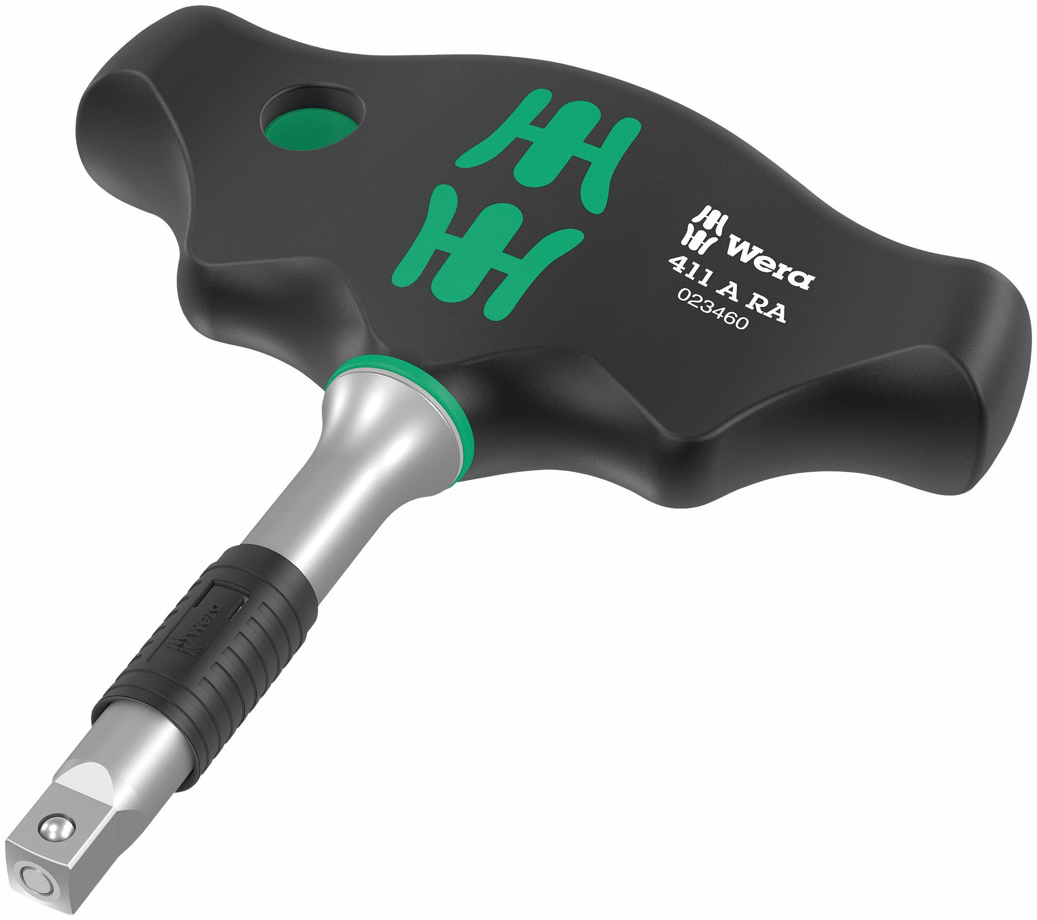 Wera 411 A RA ratcheting T-Handle for 1/4
