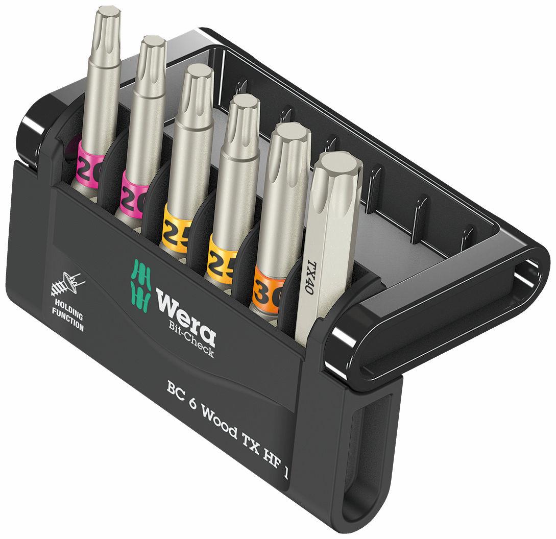 Wera Bit-Check 6 Wood, 6 pcs TX20-40 x 50mm