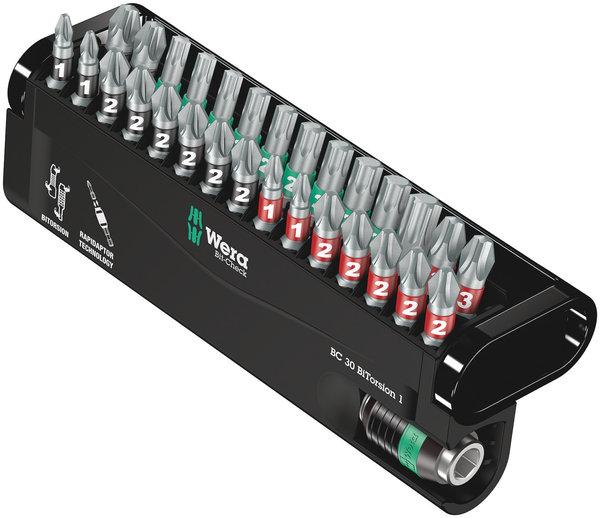 Wera Bit-Check 30 BiTorsion 1, uzgaļu komplekts 30gab., blisterī