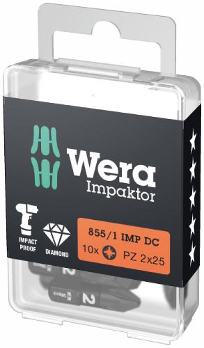 Wera 855/1 Impactor uzgaļi PZ 3 x 25mm, 10gab