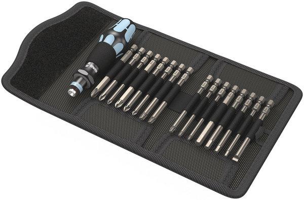 Wera Kraftform Kompakt 60 Stainless screwdriver set with interchangeable blades 17pcs, PH+PZ+TORX+SL+HEX