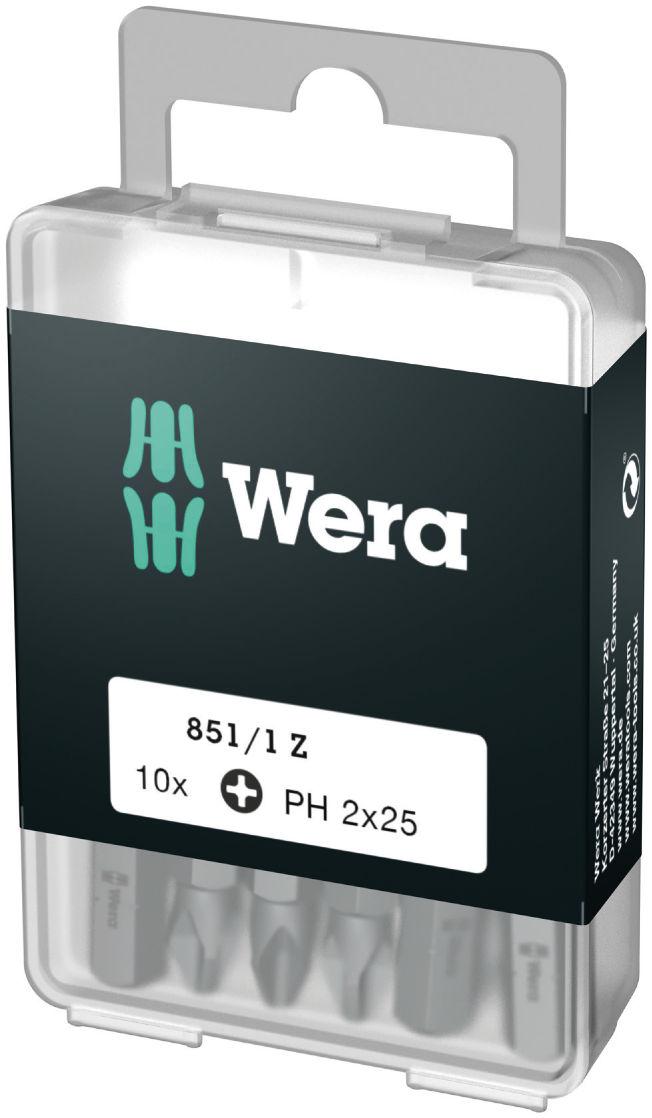 Wera standarta uzgaļu DIY-box, 10 gab x PH1 x 25mm