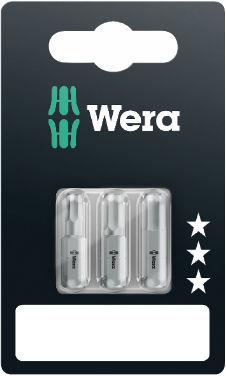Wera 840/1 Standard bits HEX-Plus 4.0 + 5.0 + 6.0 x 25mm
