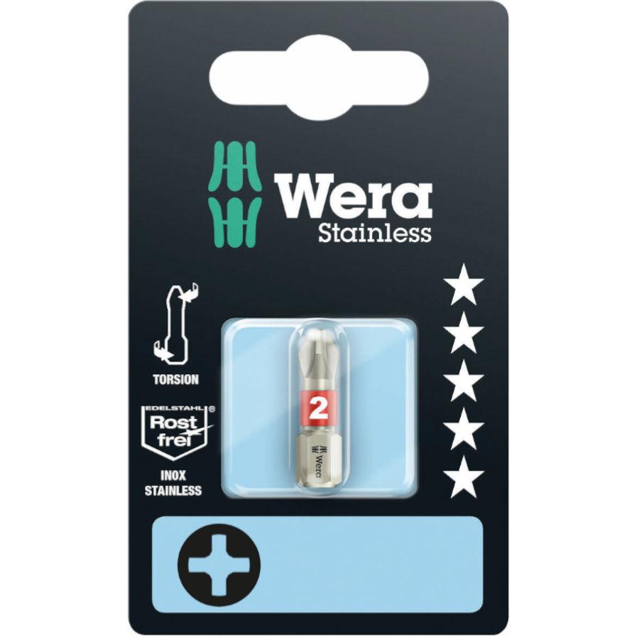 Wera 3851/1 Torsion stainless bit PH 1 x 25mm