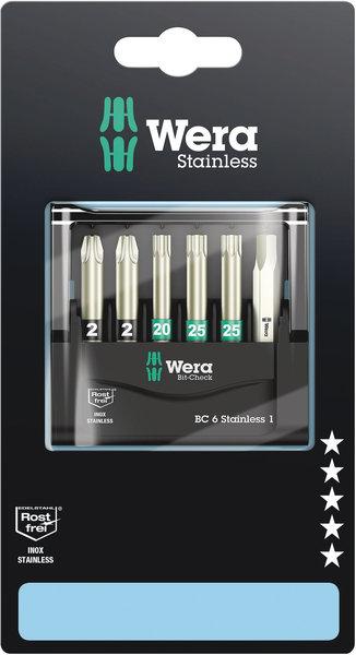 Wera Bit-Check 6 Stainless bit set 6pcs