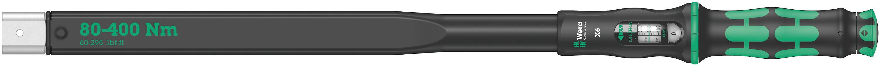 Wera Click-Torque X 6 Insert Tools Series, 14x18mm, 80-400 Nm