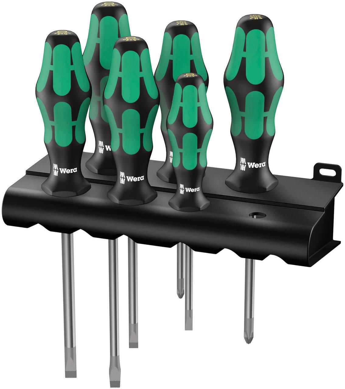 Wera Kraftform Plus Lasertip skrūvgriežu komplekts 6 gab + statīvs