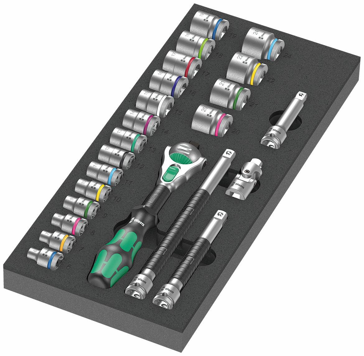 Wera 9721 Foam insert 8000 B Zyklop 3/8