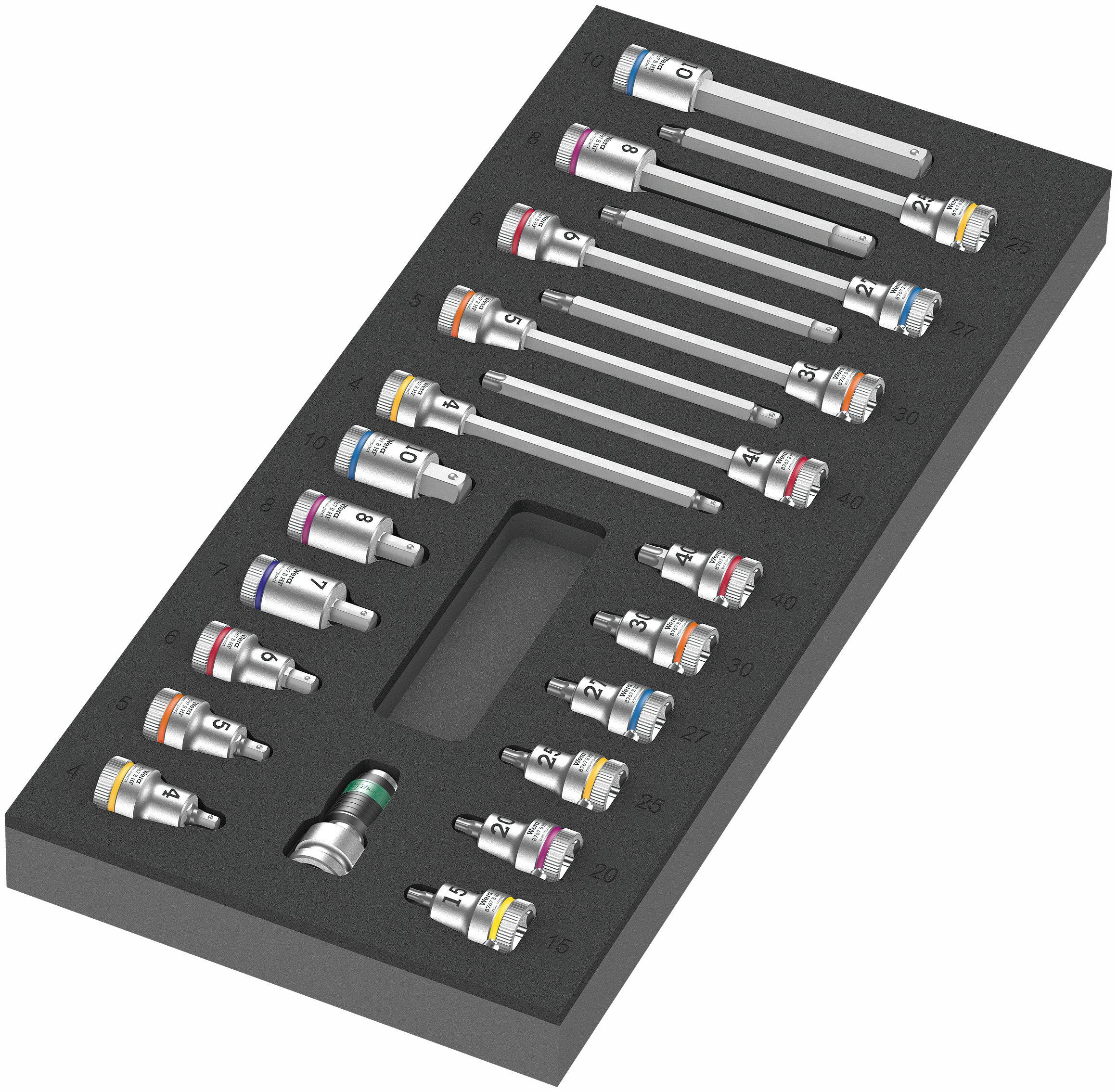 Wera 9723 Foam insert Zyklop B 3/8