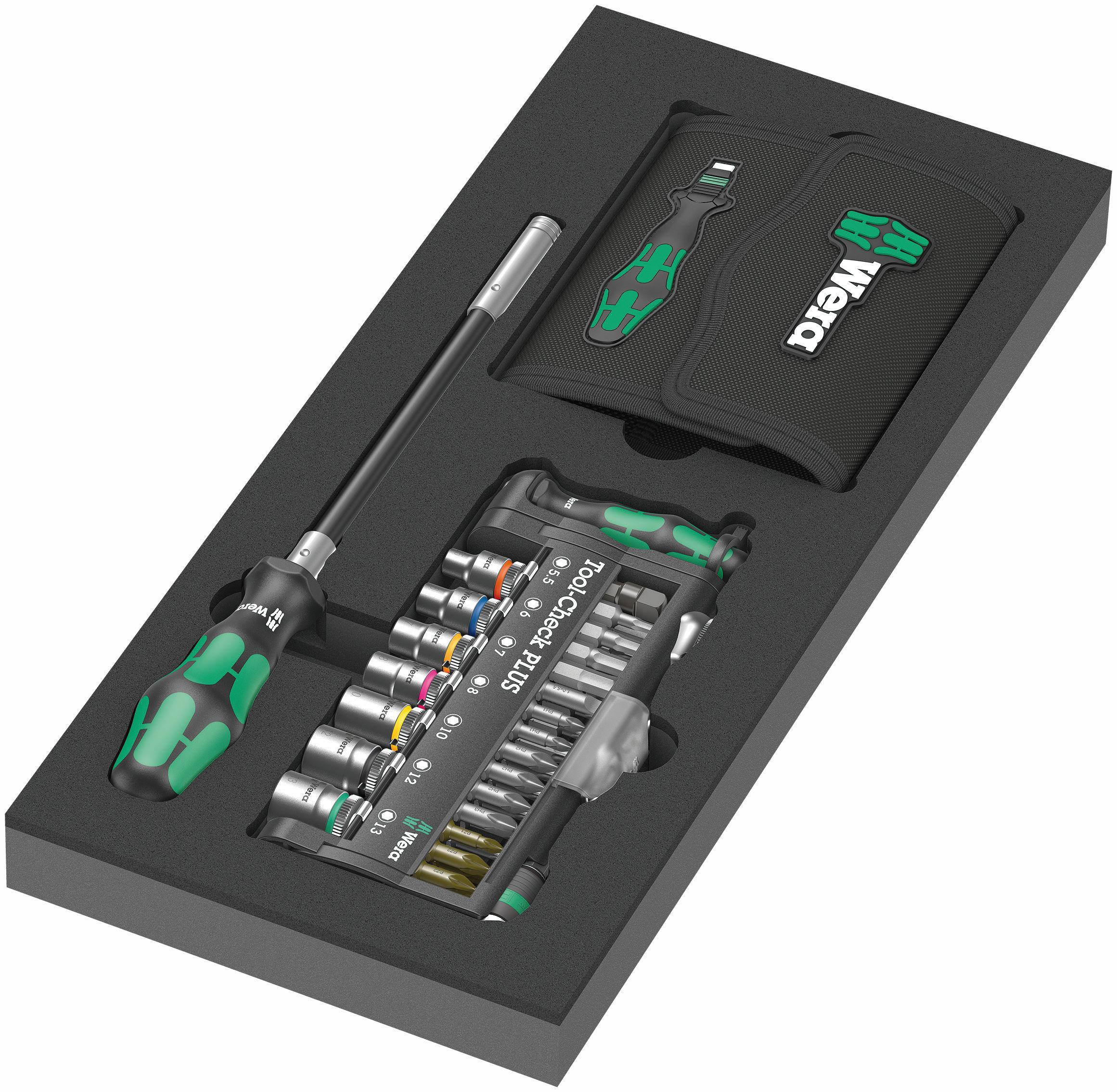 Wera 9750 Foam insert Kraftform Kompakt and Tool-Check PLUS set, 57pcs