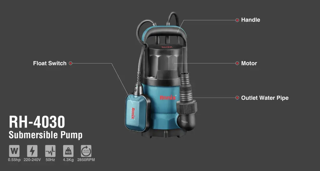 Submersible Water pump 0.55hp