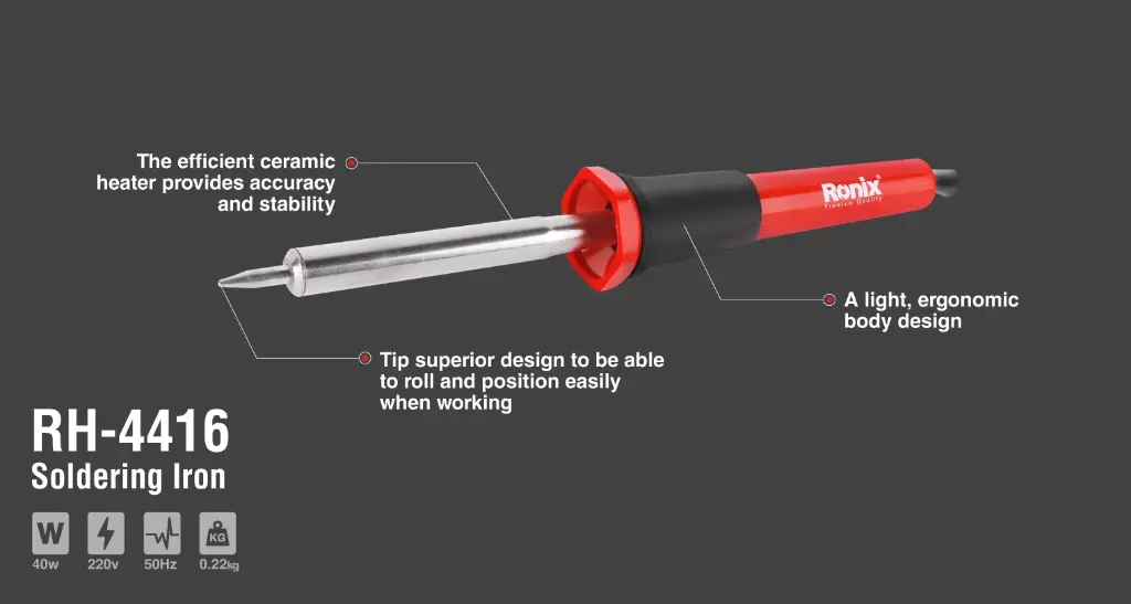 Soldering Iron
Chrome wire heater