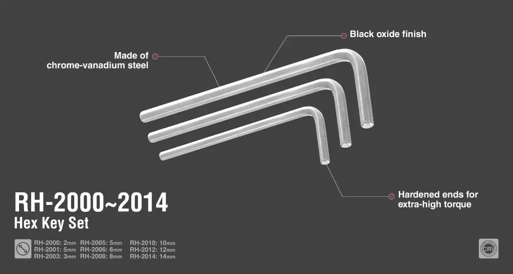 Hex Key T Shape Handle 2mm