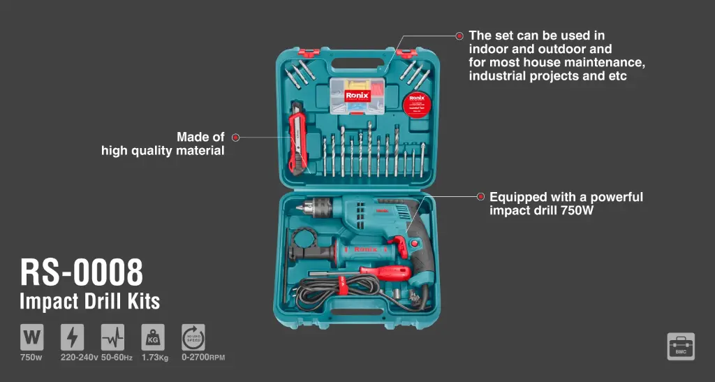 Ronix Impact Drill kit