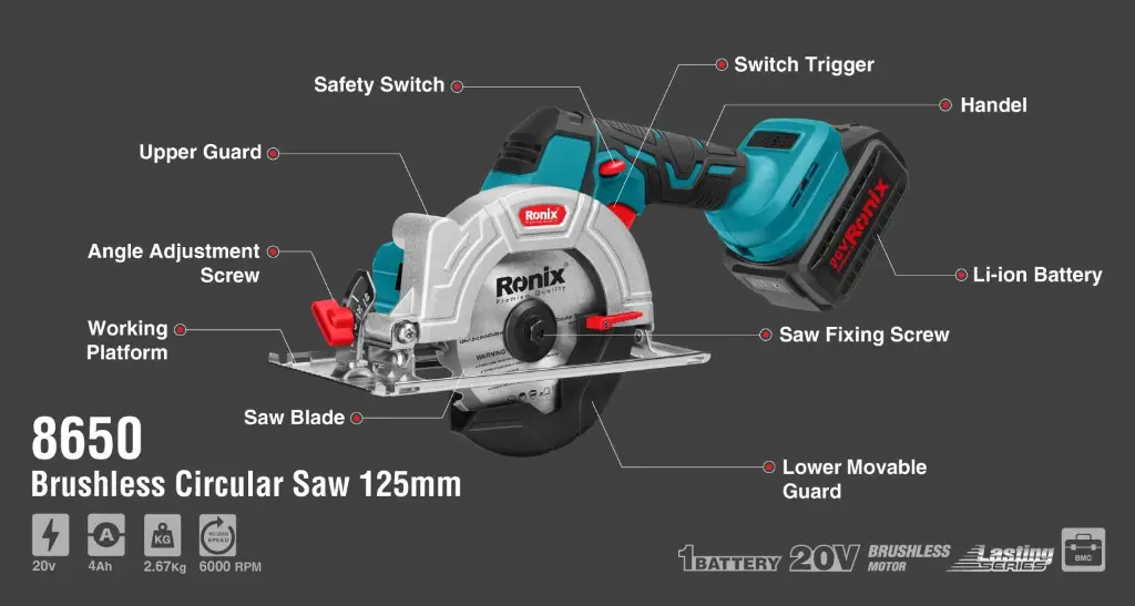 20V Brushless circular saw-125mm