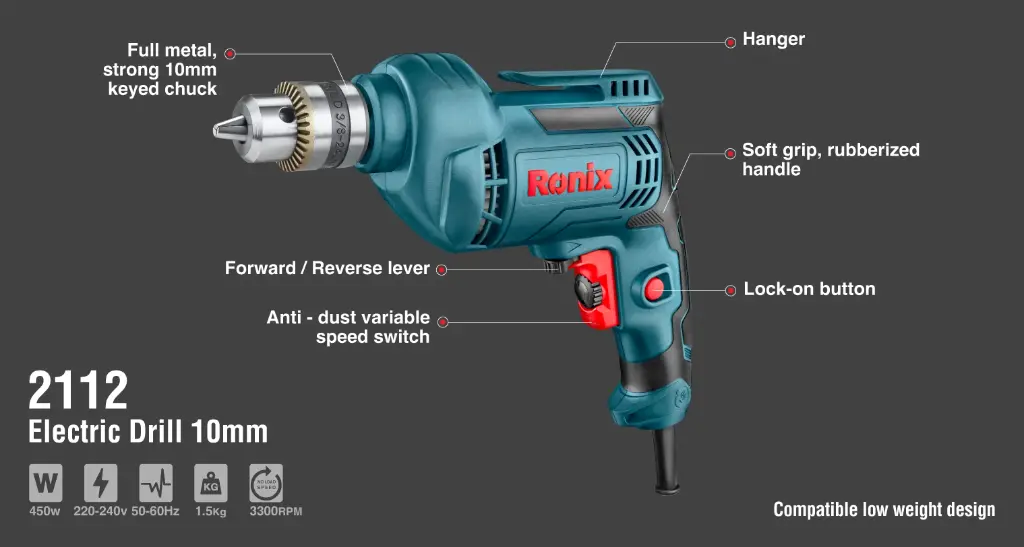 Electric Drill 450W-10mm