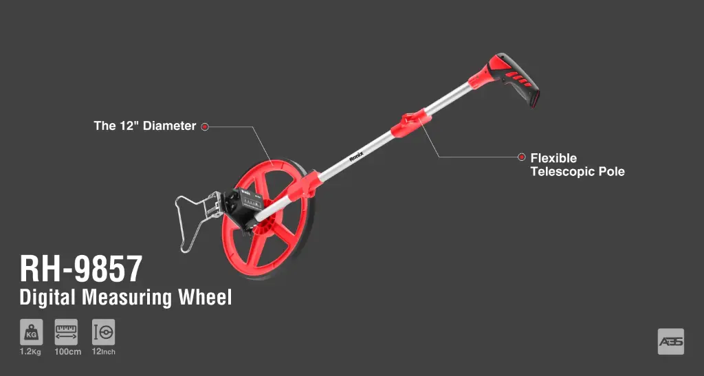 12inch mechanical measuring wheel