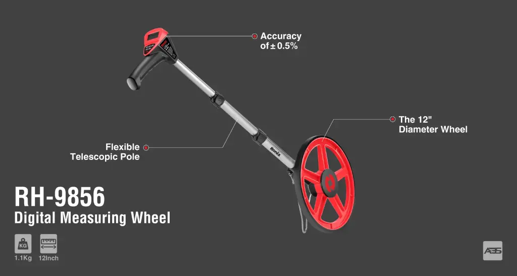 12 inch digital measuring wheel