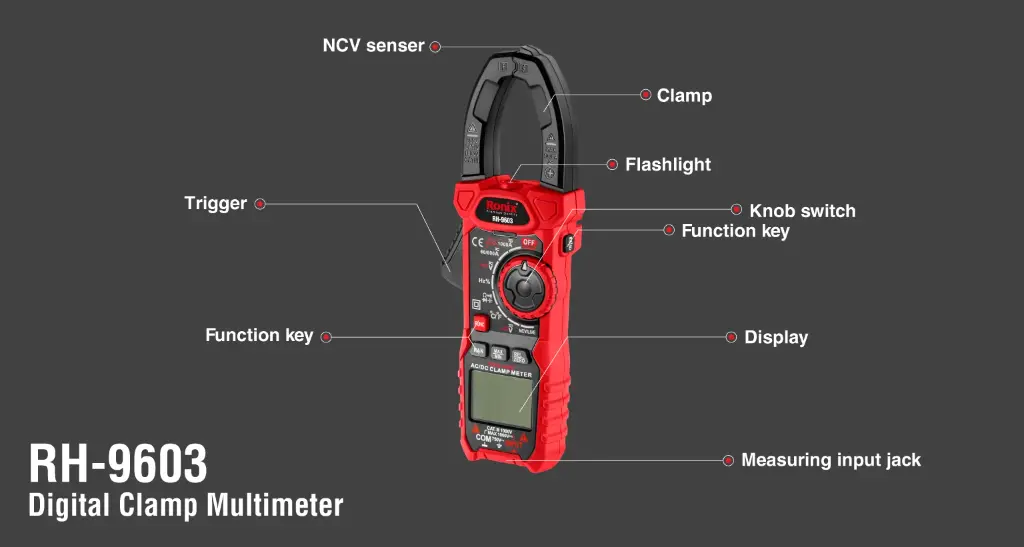 AC/DC Digital Clamp Multimeter