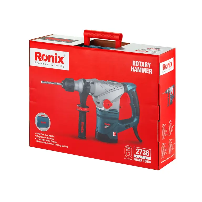 Rotary hammer 1500w-36mm-3000 BPM