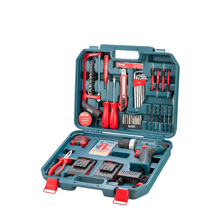 18V Cordless drill driver set-53pcs with hand tools-10mm-30N.m