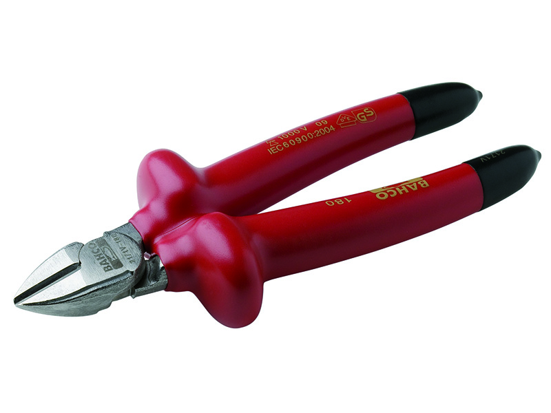 Insulated side cutting pliers 180mm 1000V VDE