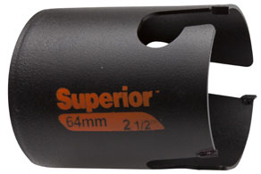 Multi construction holesaw Superior 73mm with carbide tips, depth 71mm