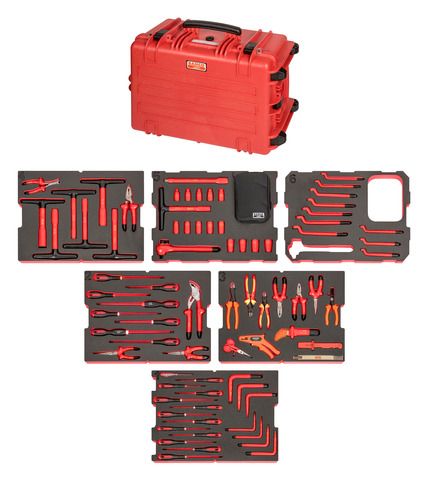 Electrician tool set Bahco 1000V VDE 79 pcs, in case