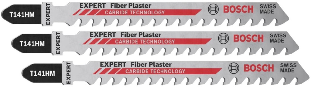 Tikksaetera kips- ja tsementkiudplaadile, 100mm, Bosch EXPERT, T141 HM - 3tk