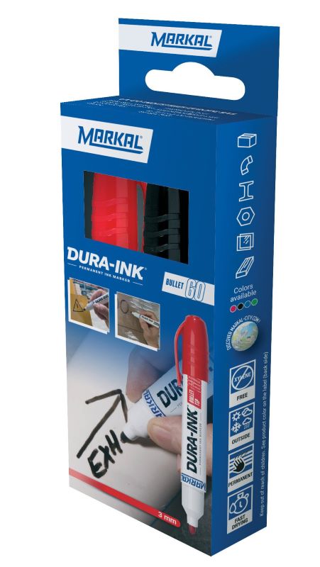 RETAIL PACK Dura-Ink 60 (1 black+1 red)