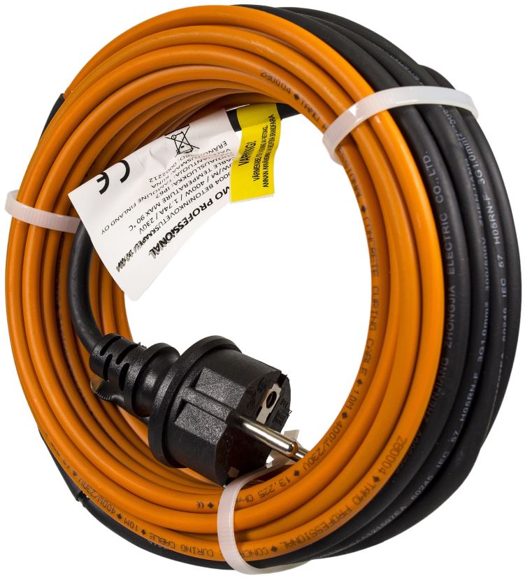 Heating cable for concrete, 55m / 2200W