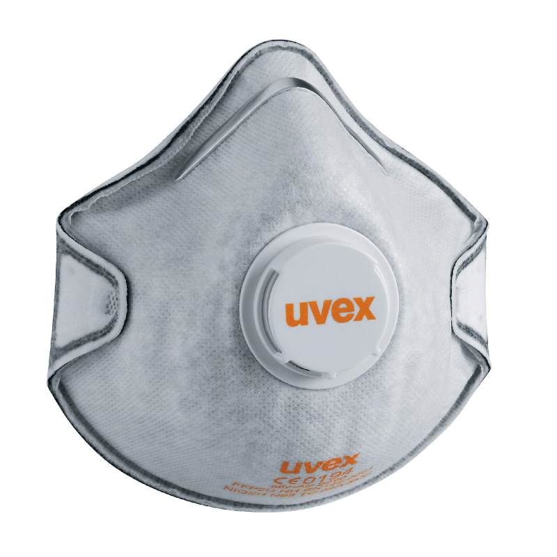 UVEX respirātors Silv-Air classic 2220 ar oglekļa filtru, FFP2, maska ar vārstu