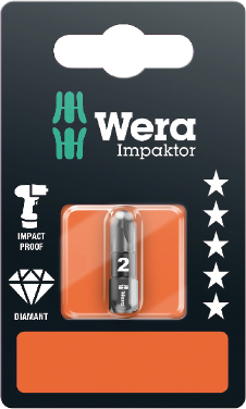 Wera 855/1 Impaktor otsak PZ 2 x 25mm