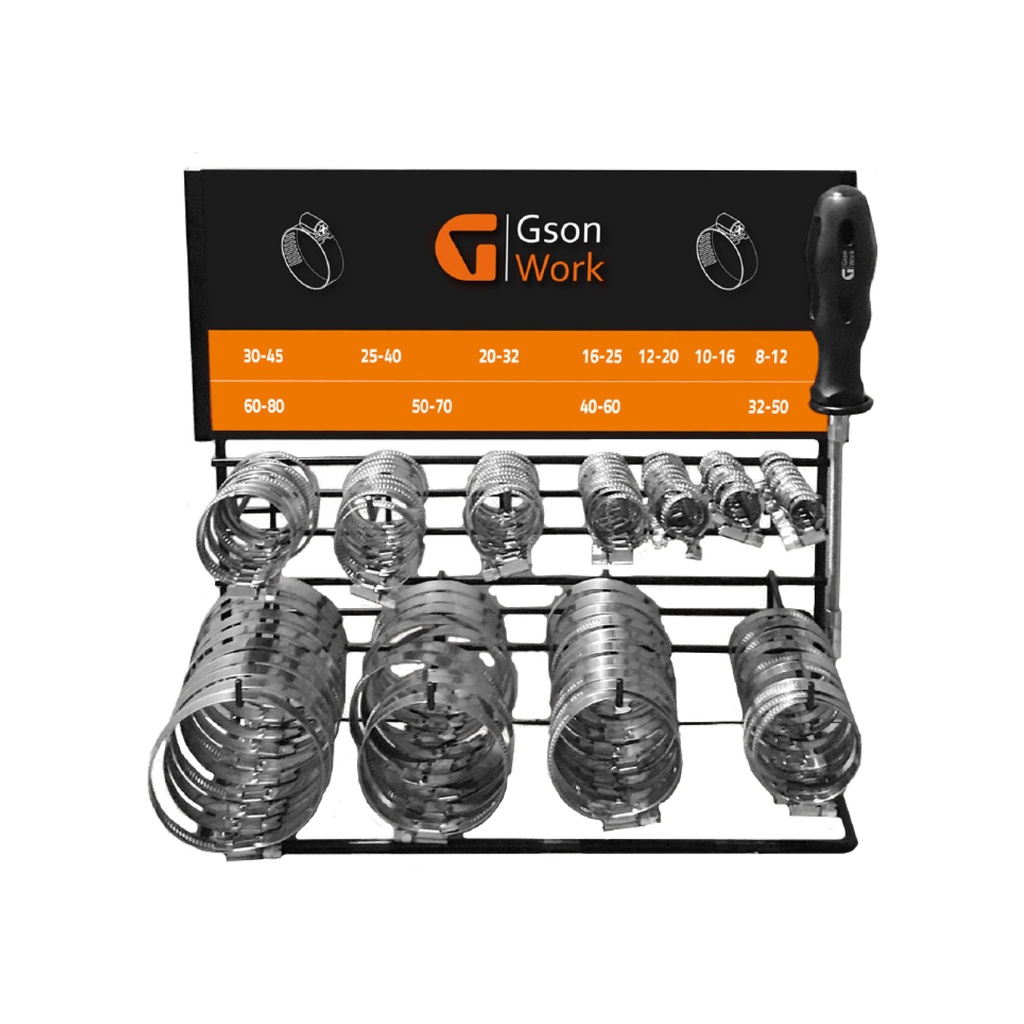 Hose Clamp Rack ( 111pcs )