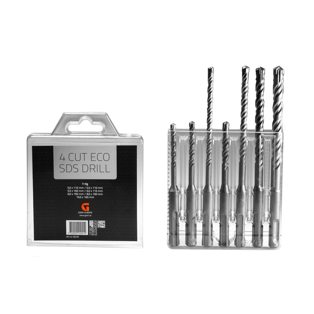 4Cut ECO SDS Drill Set 7pcs