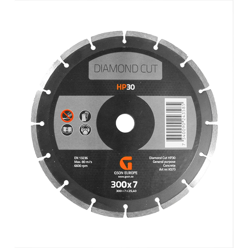 Diamond Cutting Disc HP30 300 x 10 x 25,40 mm