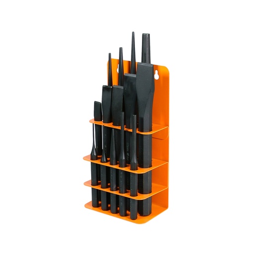 [507300] Punch & Chisel Set 14 pcs with wall rack