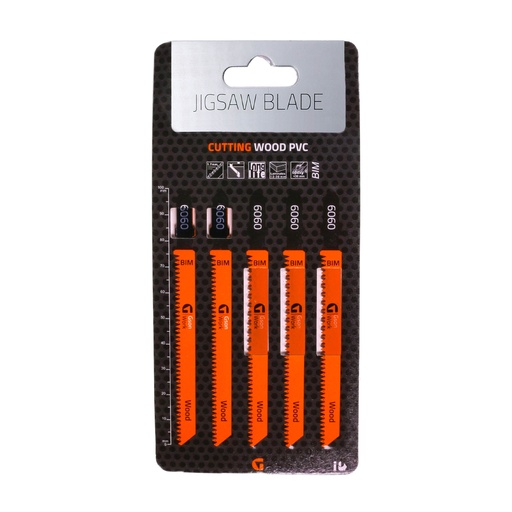 [6060-5] Jigsaw Blade Splinterfree 5pcs