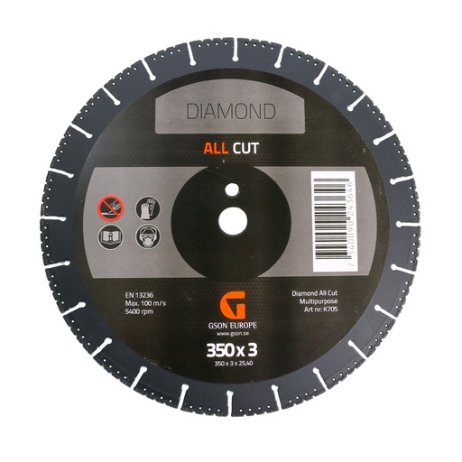 [K705] ALLCUT Diamond Cutting Disc 350x3,0x25,40 mm