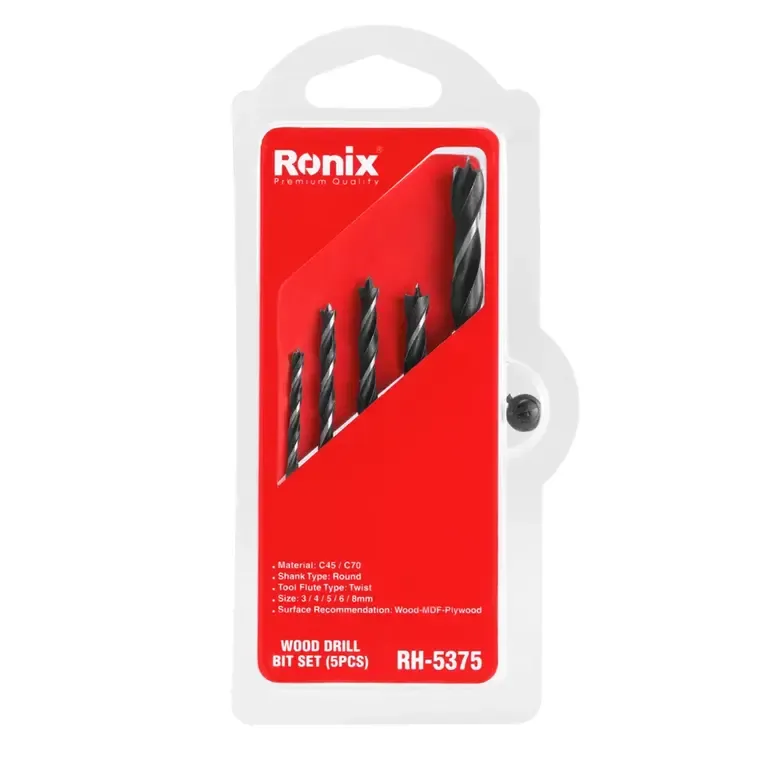 [RH-5375] Wood Drill Bit Set 5pcs C45/C70