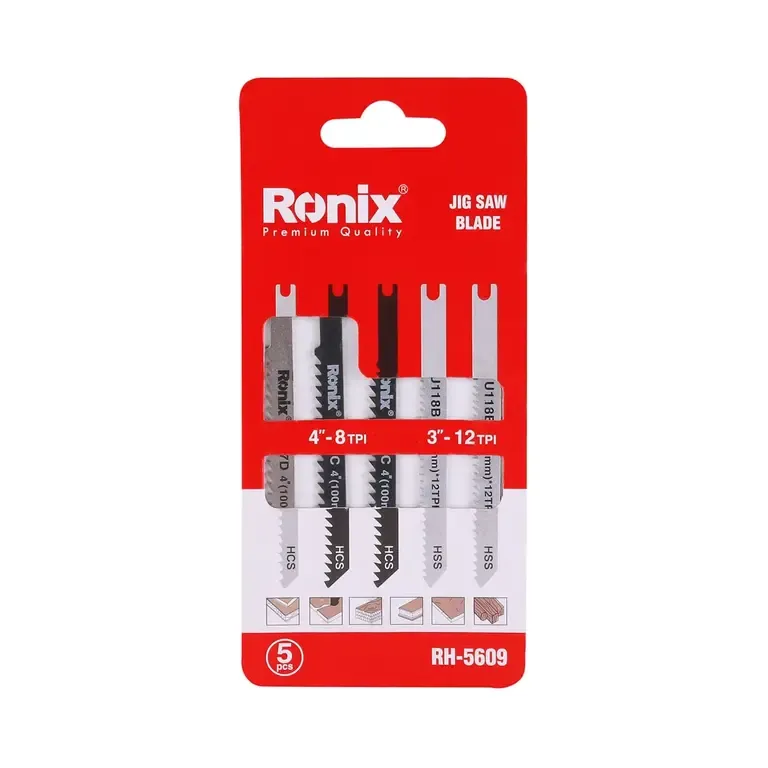 [RH-5609] Jigsaw Blade set (5pcs) U-SHANK MIXED