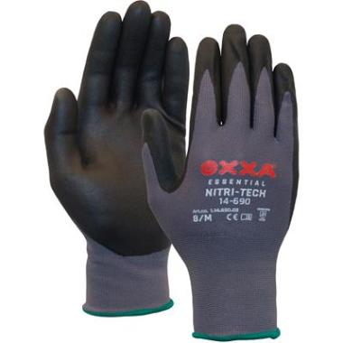 Nylon gloves with nitrile foam coating OXXA Nitri-Tech Foam 14-690, size 7/S