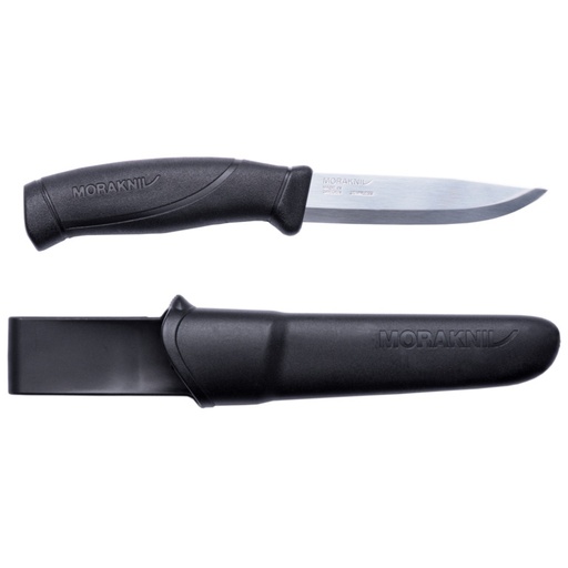 [12141] Morakniv® Companion (S) peilis, black, nerūdijantis plienas