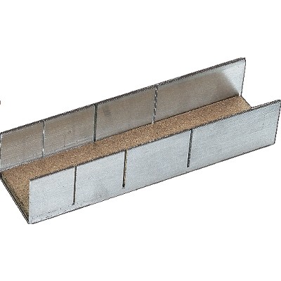 [234-A1] Aluminium mitre box 45°, 90° and 135° 245x60x45mm